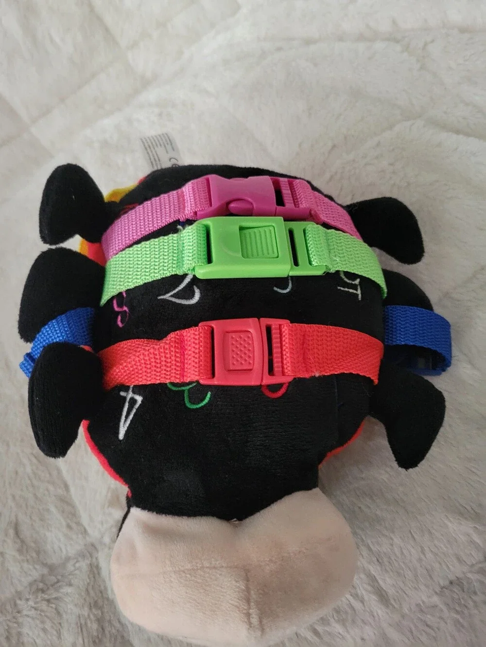 Becly Ladybug Stuffed Animal Buckles And Zipper  Toy - Red, Black Multicor